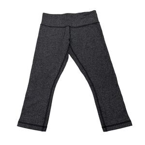 Lululemon Wunder Under High Rise Athletic Gym Crop Leggings Size Women's 6